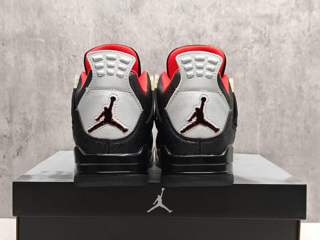 Air Jordan 4 Black Laser – Obsidian Signal