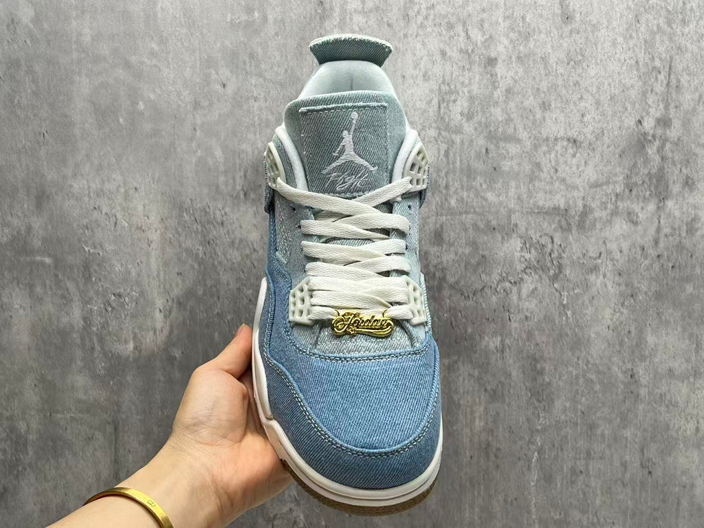 Air Jordan 4 Retro Denim Blue Sneakers | Blue Hour Edit