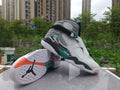 Air Jordan 8 Retro "White Grey Green" Sneakers