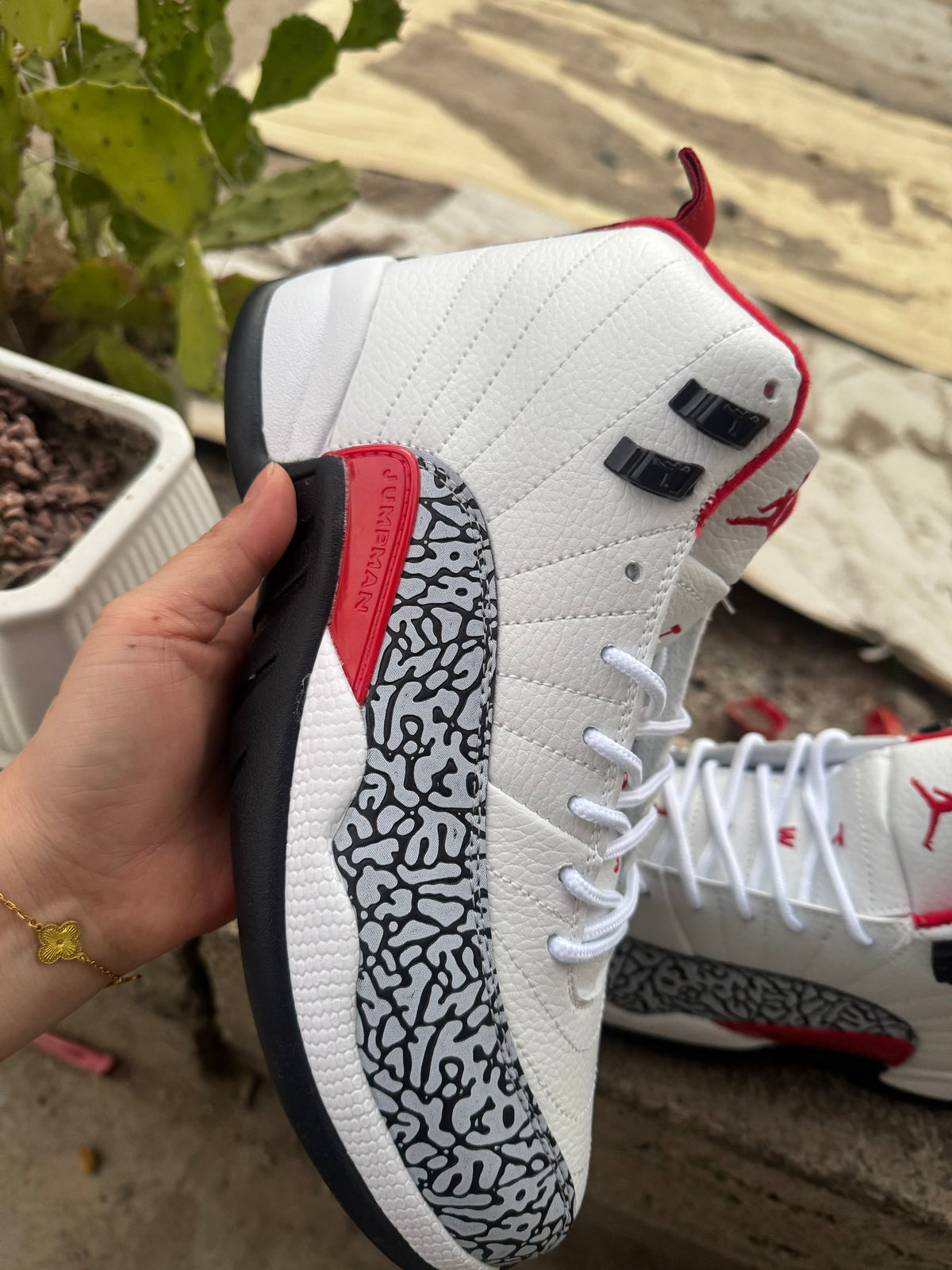 Air Jordan 12 Retro Urban Bloom Floral Sneakers - White/Black/Multi
