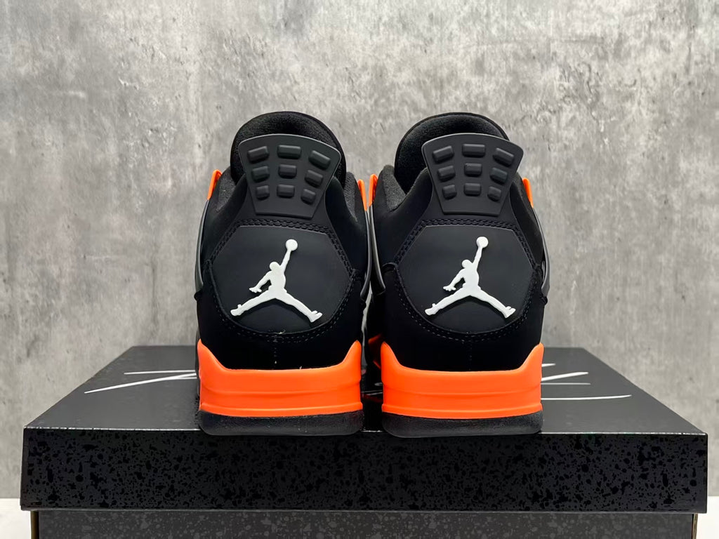 Air Jordan 4 Orange Thunder Sneakers | Ember Shockwave