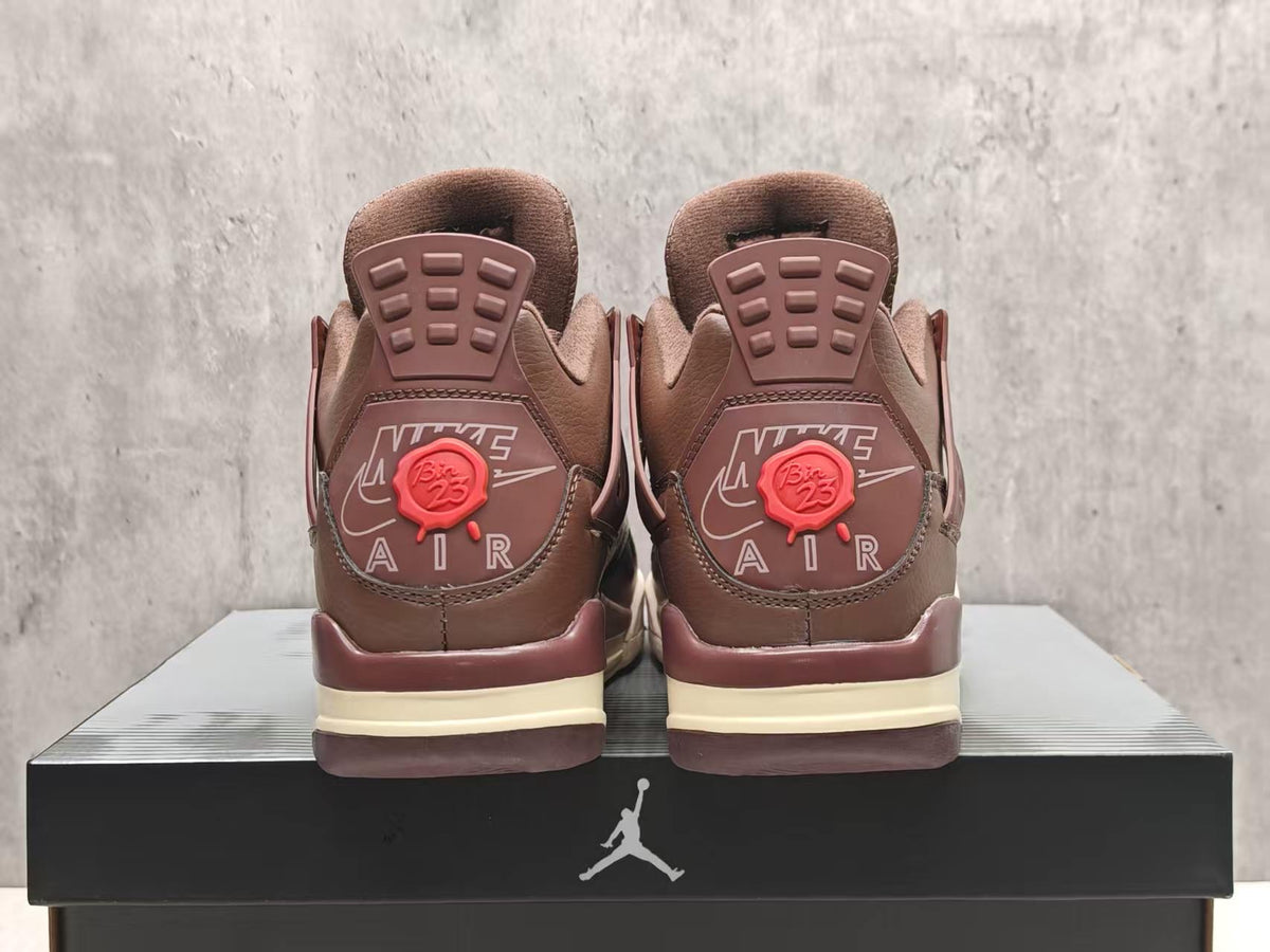 Air Jordan 4 Animal Brown Sneakers | Umber Instinct