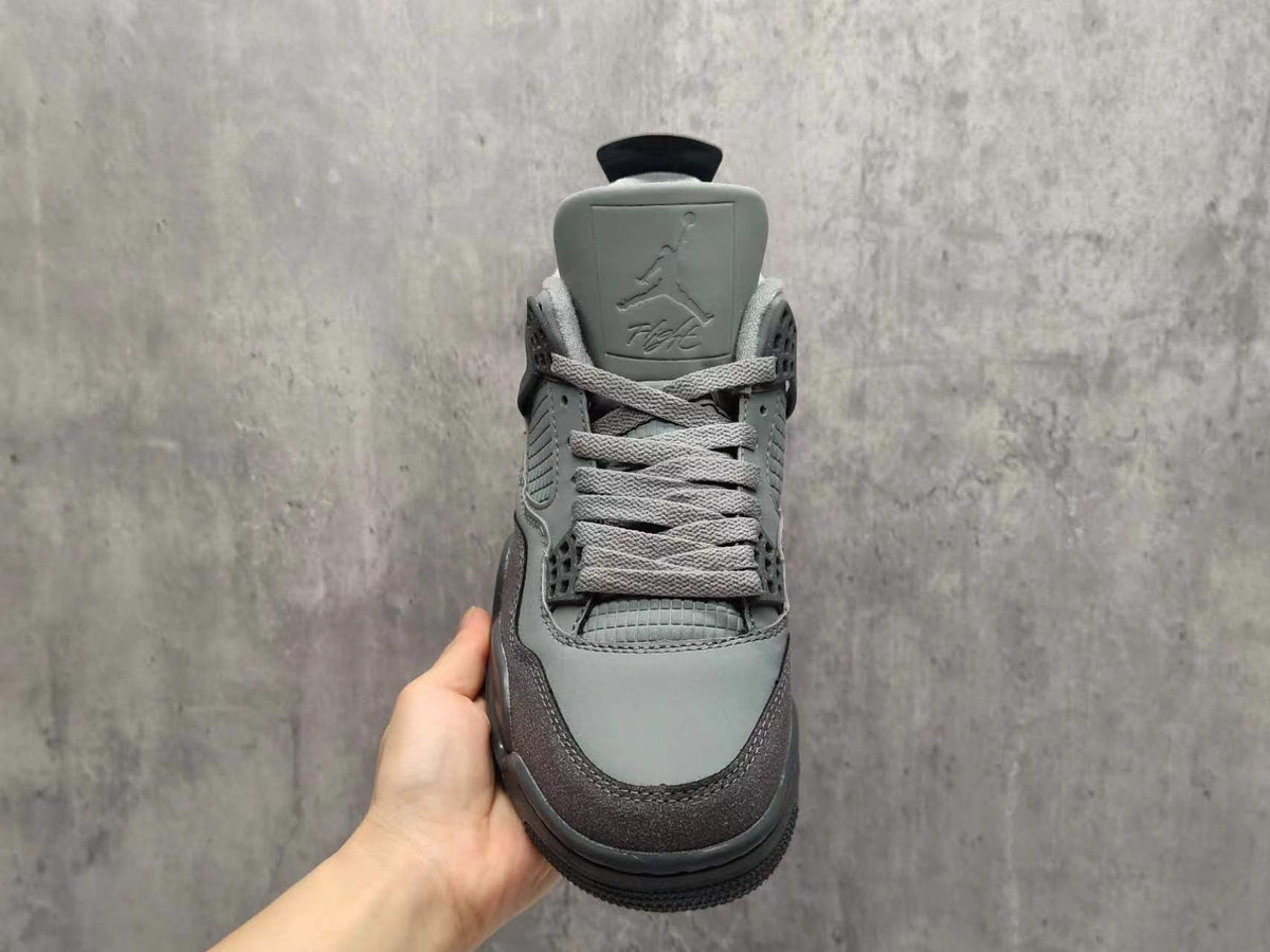 Air Jordan 4 Olympic Grey Sneakers | Graphite Meridian