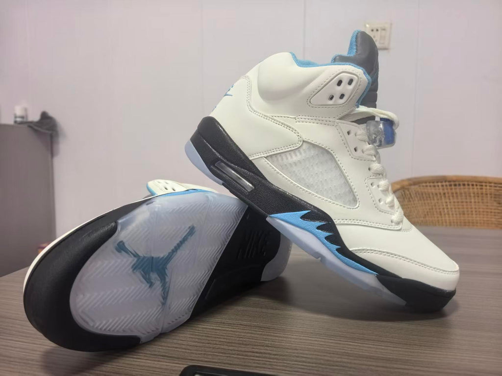 Air Jordan 5 Deep Pink/Blue Sneakers | Chromatic Duet