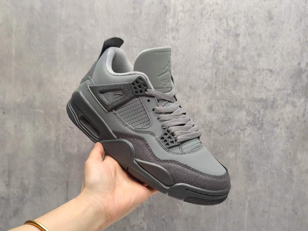 Air Jordan 4 Olympic Grey Sneakers | Graphite Meridian