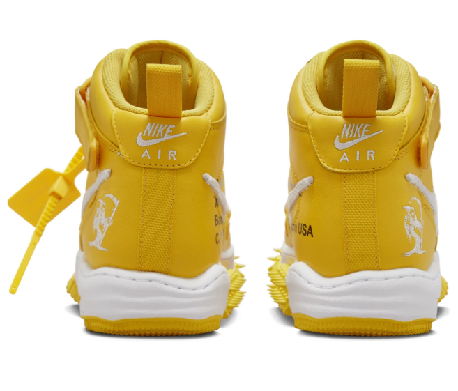 Nike x Off-White Air Force 1 Mid SP – Varsity Maize | DR0500-101