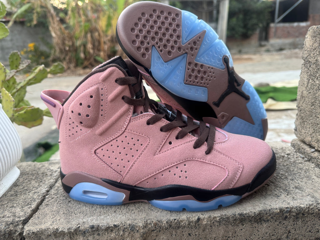 Air Jordan 6 Light Pink Sneakers | Blush Cadence