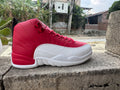 Air Jordan 12 Retro Crimson Tempo Sneakers - White/Red