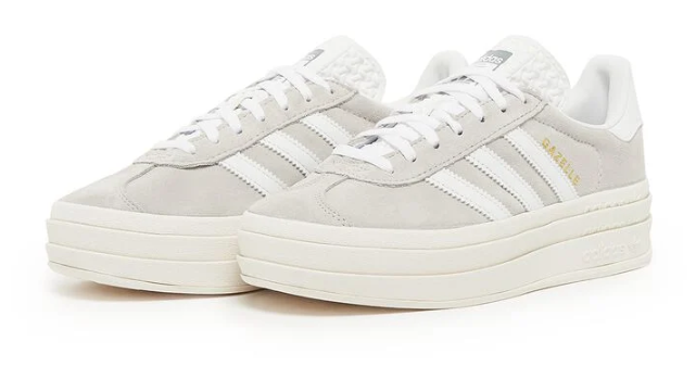 adidas Gazelle Bold Women's Sneakers – Grey White | HQ6893