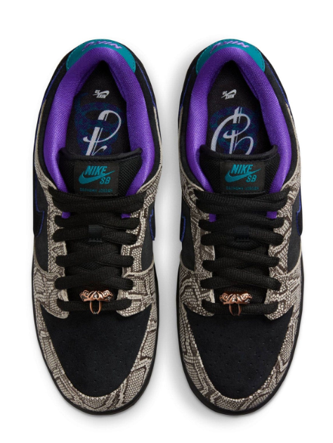 Nike SB Dunk Low Dashawn Jordan – Snake Skin Black Fierce Purple