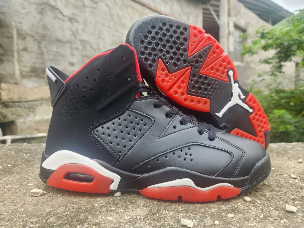 Air Jordan 6 Spectrum Ember Sneakers - Black/Red Multi