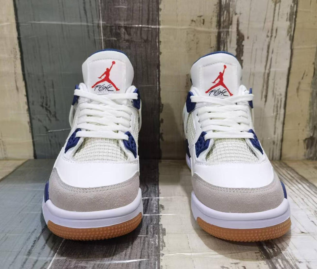Air Jordan 4 Retro "Off-White Blue" Sneakers