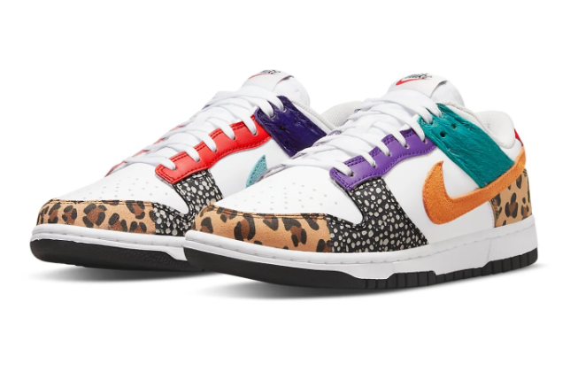 Nike Dunk Low SE Women's Sneakers – Safari Mix | DN3866-100