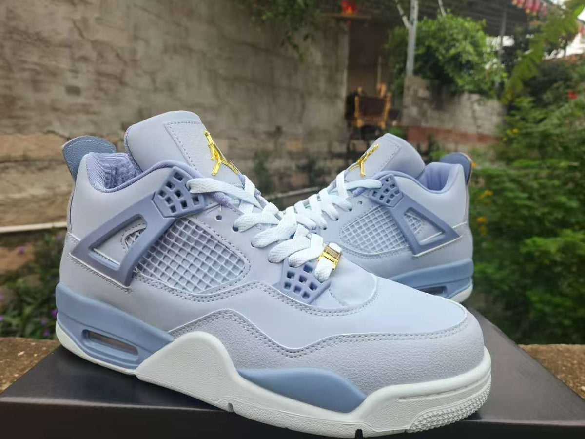 Air Jordan 4 Retro Grey-Blue Sneakers | Harbor Haze
