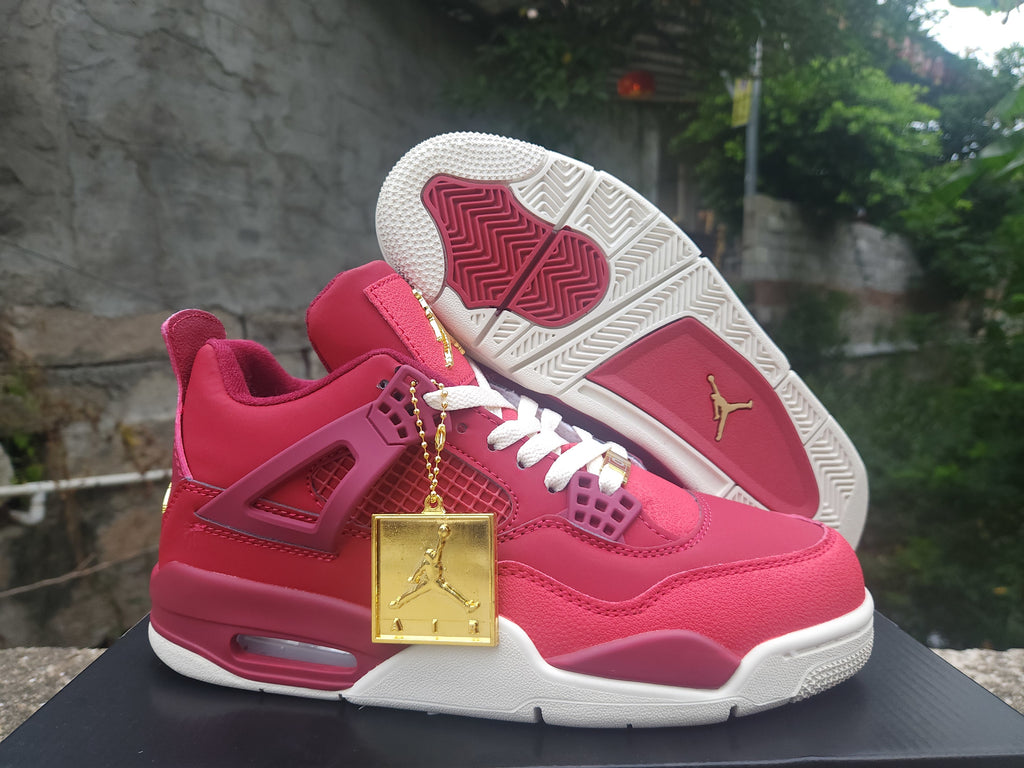 Air Jordan 4 Retro "Red Purple Gold" Sneakers