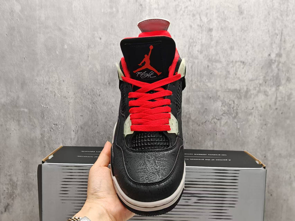 Air Jordan 4 Black Laser – Obsidian Signal